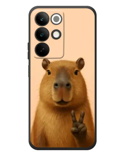 Чехол для Realme C85 с картинкой «Капибара виктория»