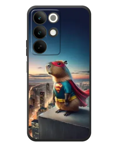 Чехол для Realme C85 с картинкой «Капи-мен супергерой»