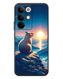 Чохол для Realme C85 з картинкою «Захід сонця з капібарою» Чохол для Realme C85 з картинкою «Захід сонця з капібарою»