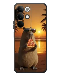 Чохол для Realme C85 з картинкою «Капібара з піцою» Чохол для Realme C85 з картинкою «Капібара з піцою»