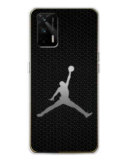 Чехол для Realme GT 5G с картинкой «Jordan Dark Carbon»