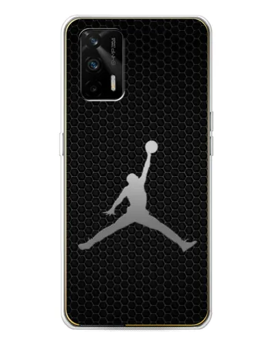 Чехол для Realme GT 5G с картинкой «Jordan Dark Carbon»