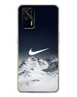 Чехол для Realme GT 5G с картинкой «Nike — зимние горы»