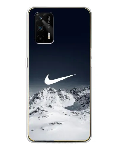 Чехол для Realme GT 5G с картинкой «Nike — зимние горы»