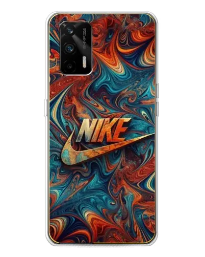Чехол для Realme GT 5G с картинкой «Nike в абстракции»