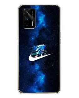 Чехол для Realme GT 5G с картинкой «Звездный путь Nike»