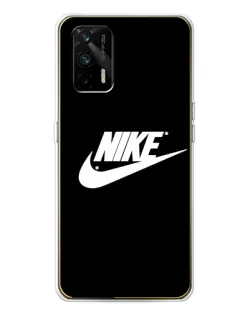 Чехол для Realme GT 5G с картинкой «Мазки краски Nike»