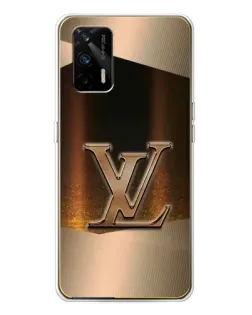 Чехол для Realme GT 5G с картинкой «LV — золотое сияние»