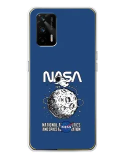 Чехол для Realme GT 5G с картинкой «NASA — лунная миссия»