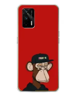 Чехол для Realme GT 5G с картинкой «Bored Ape — красный фон» Чехол для Realme GT 5G с картинкой «Bored Ape — красный фон»