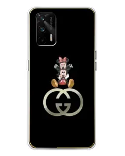 Чехол для Realme GT 5G с картинкой «Минни Маус на лого»