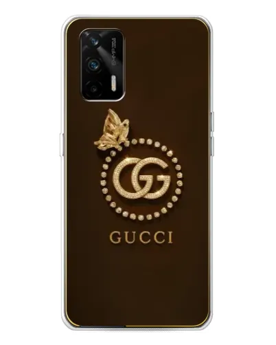 Чехол для Realme GT 5G с картинкой «Gucci — золотая бабочка»