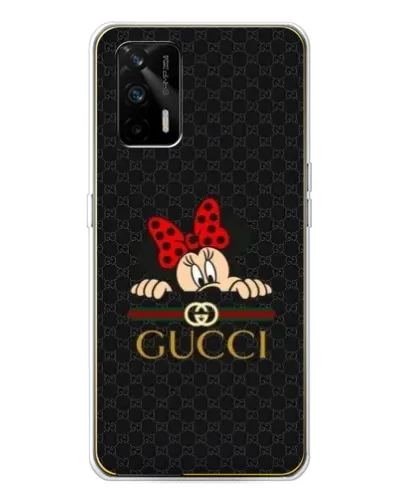 Чехол для Realme GT 5G с картинкой «Минни Маус Gucci — черный»