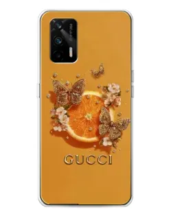Чохол для Realme GT 5G з картинкою «Gucci — золоті метелики» Чохол для Realme GT 5G з картинкою «Gucci — золоті метелики»