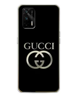 Чохол для Realme GT 5G з картинкою «Gucci — золото на чорному» Чохол для Realme GT 5G з картинкою «Gucci — золото на чорному»