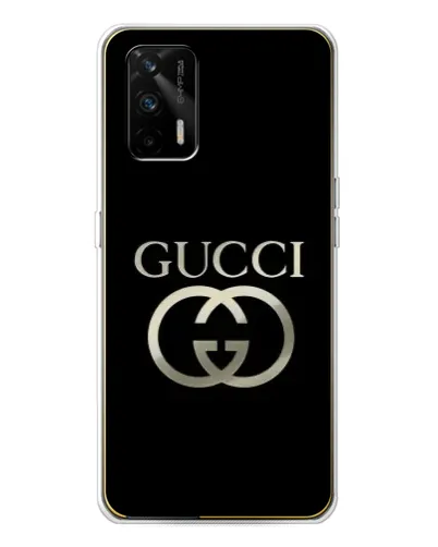 Чохол для Realme GT 5G з картинкою «Gucci — золото на чорному» Чохол для Realme GT 5G з картинкою «Gucci — золото на чорному»