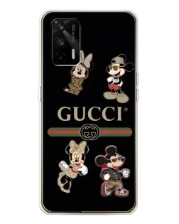 Чохол для Realme GT 5G з картинкою «Gucci — герої Disney та монограма» Чохол для Realme GT 5G з картинкою «Gucci — герої Disney та монограма»