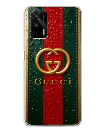 Чохол для Realme GT 5G з картинкою «Gucci — фірмова смуга та золото» Чохол для Realme GT 5G з картинкою «Gucci — фірмова смуга та золото»