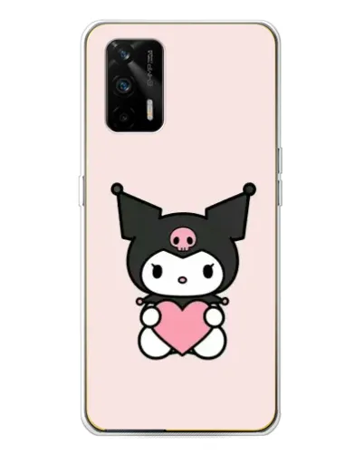 Чехол для Realme GT 5G с картинкой «Kuromi и сердце» Чехол для Realme GT 5G с картинкой «Kuromi и сердце»