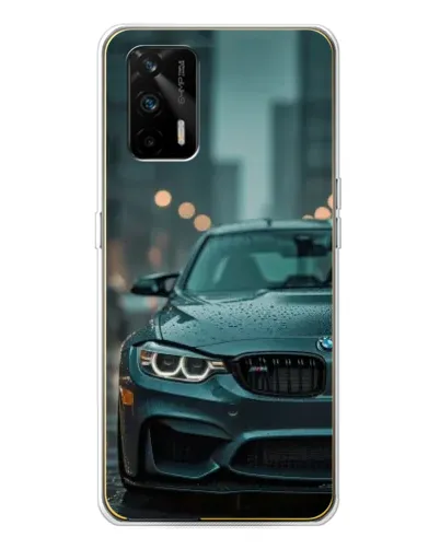 Чехол для Realme GT 5G с картинкой «BMW в огнях города» Чехол для Realme GT 5G с картинкой «BMW в огнях города»