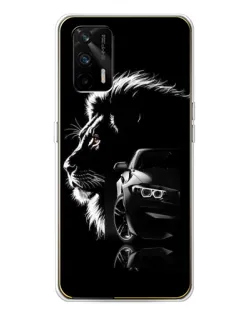 Чехол для Realme GT 5G с картинкой «BMW и лев»