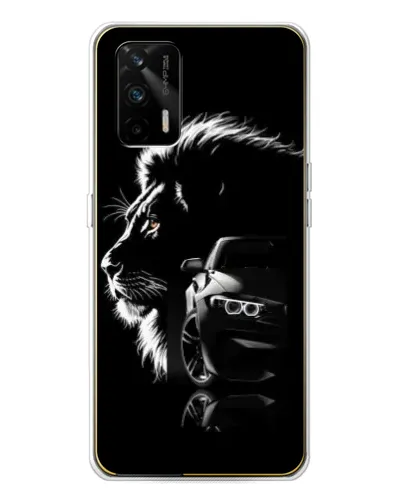 Чехол для Realme GT 5G с картинкой «BMW и лев» Чехол для Realme GT 5G с картинкой «BMW и лев»
