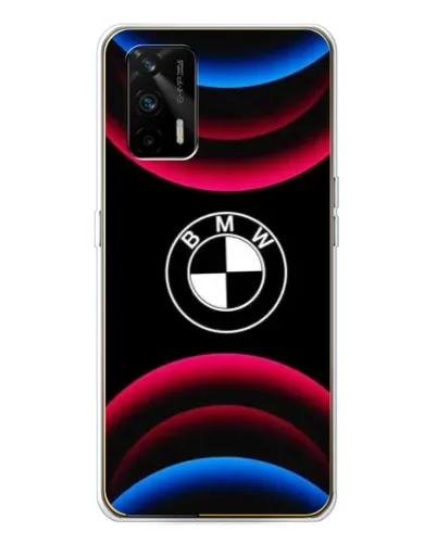 Чехол для Realme GT 5G с картинкой «Логотип BMW и неоновые дуги» Чехол для Realme GT 5G с картинкой «Логотип BMW и неоновые дуги»
