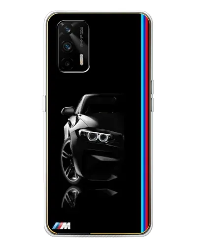 Чехол для Realme GT 5G с картинкой «Силуэт BMW в темноте» Чехол для Realme GT 5G с картинкой «Силуэт BMW в темноте»