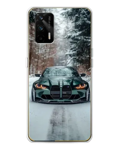 Чехол для Realme GT 5G с картинкой «BMW в зимнем лесу» Чехол для Realme GT 5G с картинкой «BMW в зимнем лесу»