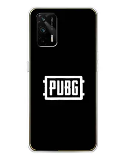 Чехол для Realme GT 5G с картинкой «Лого BMW — металлический блеск»