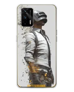 Чехол для Realme GT 5G с картинкой «PUBG — боец в пыли»