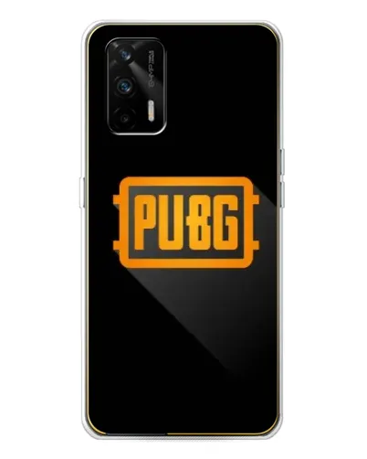 Чехол для Realme GT 5G с картинкой «PUBG — рамка лого»