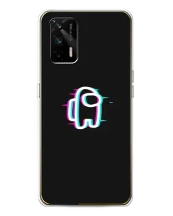 Чехол для Realme GT 5G с картинкой «Among Us неон»