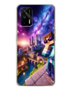 Чехол для Realme GT 5G с картинкой «Стив и космос»