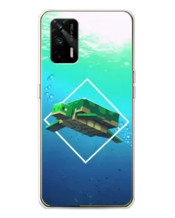 Чохол для Realme GT 5G з картинкою «Черепаха Minecraft»