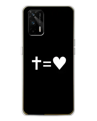 Чехол для Realme GT 5G с картинкой «Крест и Сердце» Чехол для Realme GT 5G с картинкой «Крест и Сердце»
