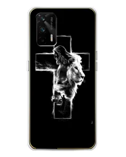 Чохол для Realme GT 5G з картинкою «Сяючий хрест Jesus»