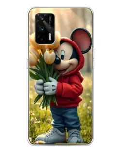 Чехол для Realme GT 5G с картинкой «Микки с тюльпанами» Чехол для Realme GT 5G с картинкой «Микки с тюльпанами»