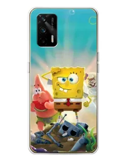 Чехол для Realme GT 5G с картинкой «Спанч Боб победитель»