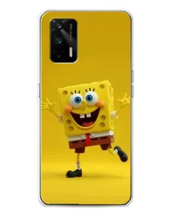 Чехол для Realme GT 5G с картинкой «Позитивный Губка Боб»