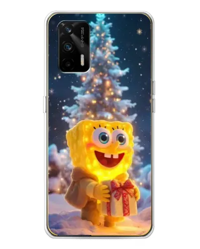 Чехол для Realme GT 5G с картинкой «Рождественский Спанч Боб» Чехол для Realme GT 5G с картинкой «Рождественский Спанч Боб»