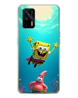 Чохол для Realme GT 5G з картинкою «Спанч Боб під водою»