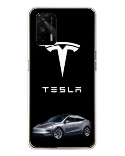 Чехол для Realme GT 5G с картинкой «Tesla Model Y»