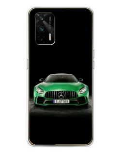 Чехол для Realme GT 5G с картинкой «Mercedes — неоновый лого»