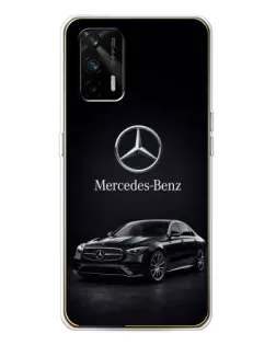 Чехол для Realme GT 5G с картинкой «Mercedes — решетка радиатора»