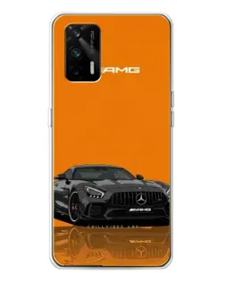 Чехол для Realme GT 5G с картинкой «Оранжевый Mercedes AMG»