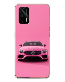 Чохол для Realme GT 5G з картинкою «Рожевий Mercedes AMG»