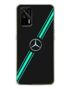 Чохол для Realme GT 5G з картинкою «Спортивні лінії Mercedes»