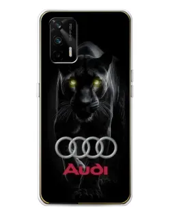 Чехол для Realme GT 5G с картинкой «Пантера и Audi»