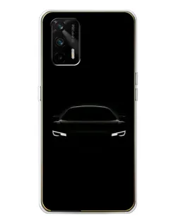 Чехол для Realme GT 5G с картинкой «Взгляд Audi в темноте»